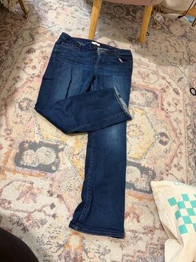 LOFT Dark Blue Boot Cut Jeans